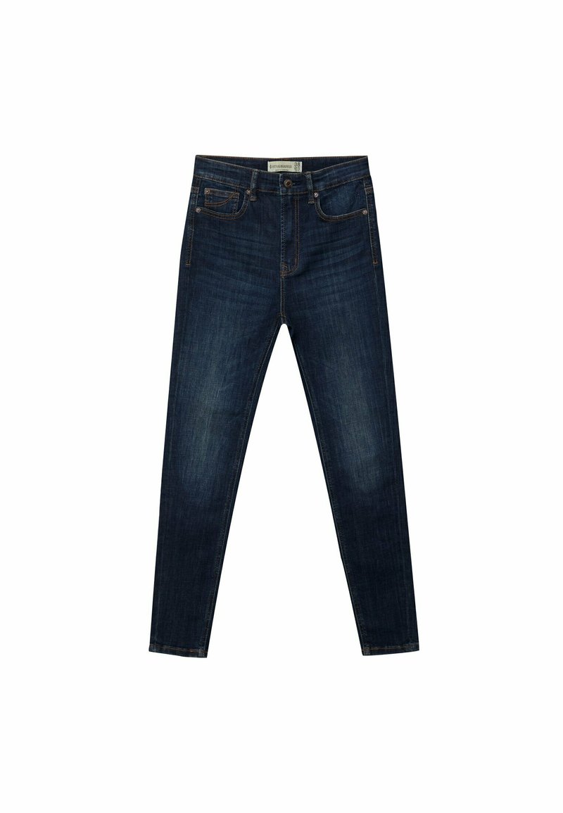 Stradivarius Jeans Skinny Fit donkerblauw denim
