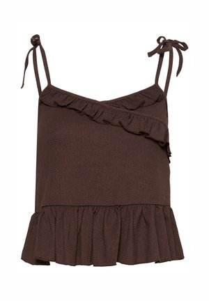 Kaffe, KAKRISTINA STRAP TOP - Top - coffee bean