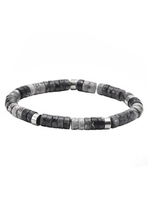 PERLES HEISHI EN JASPE - Bracelet - gris/noir