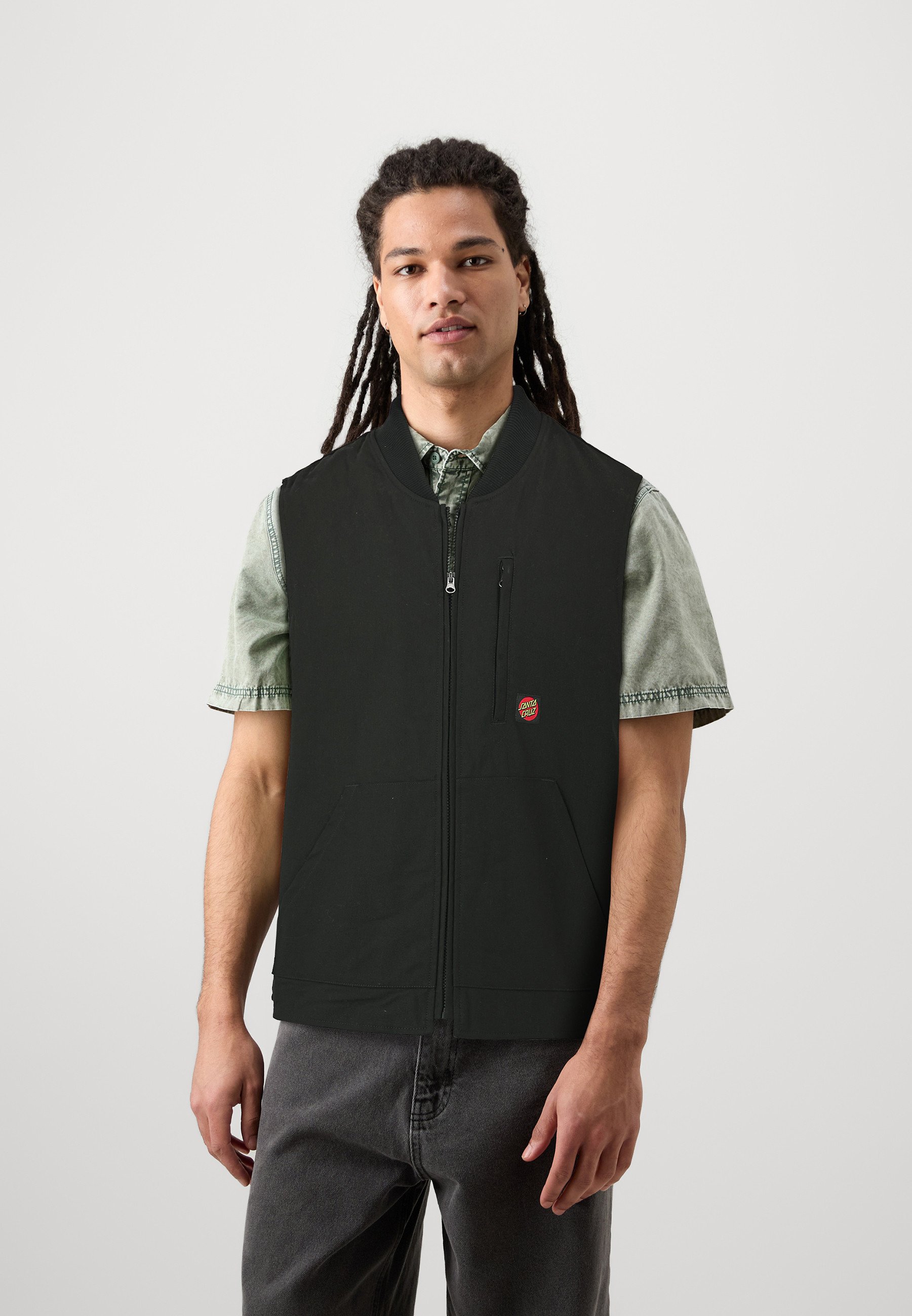 Santa Cruz CLASSIC LABEL VEST UNISEX - Waistcoat - black - Zalando