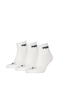 QUARTER 3ER-PACK - Chaussettes - white