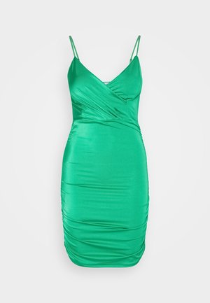WAL G., ANDY MINI - Vabalt langev kleit - leaf green