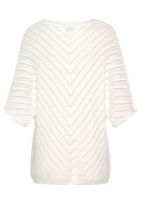 LASCANA AJOUR - Stickad tröja - weiß