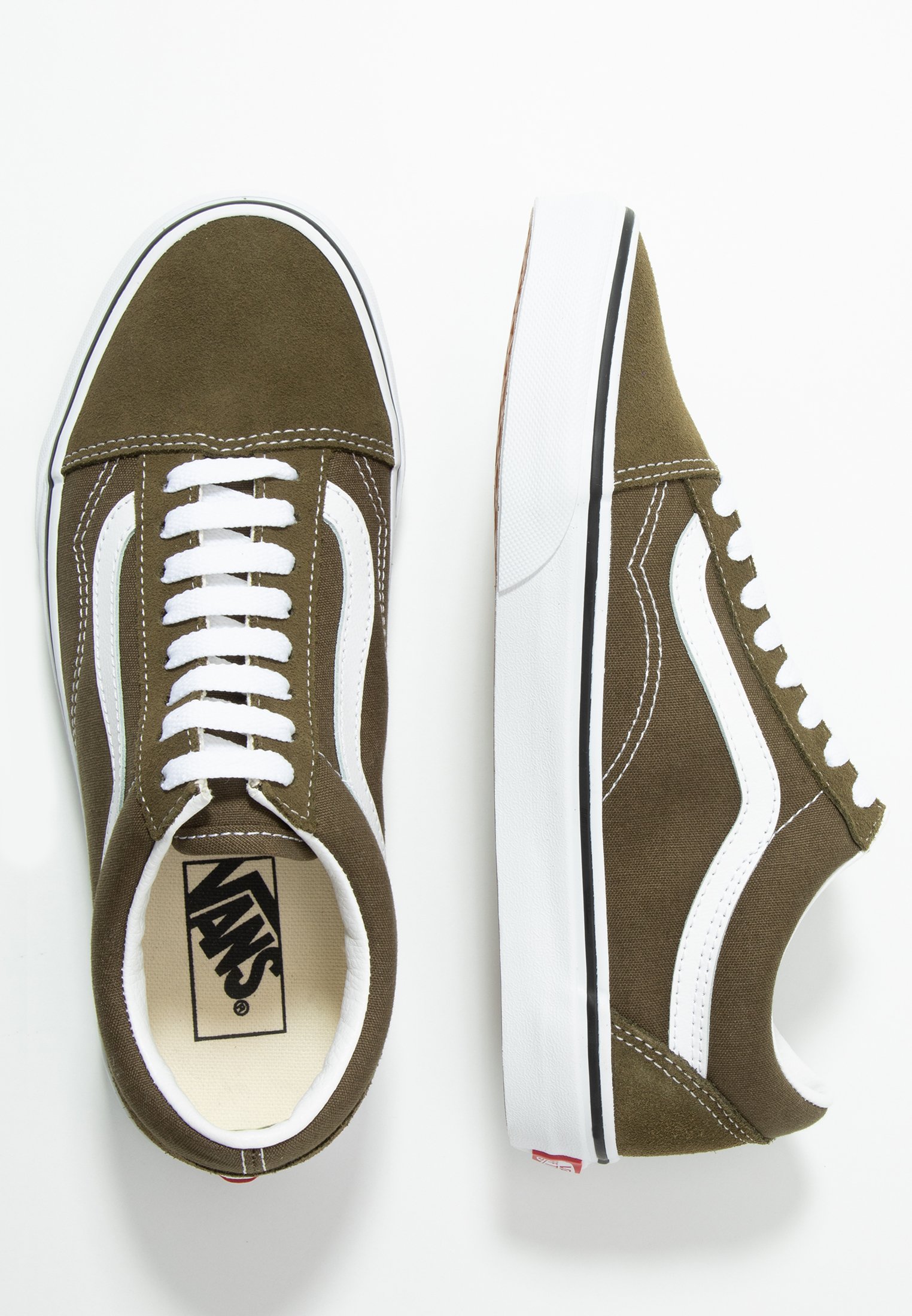 vans old skool beech true white