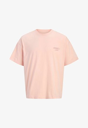 Jack & Jones, T- - Triko s potiskem - peach melba