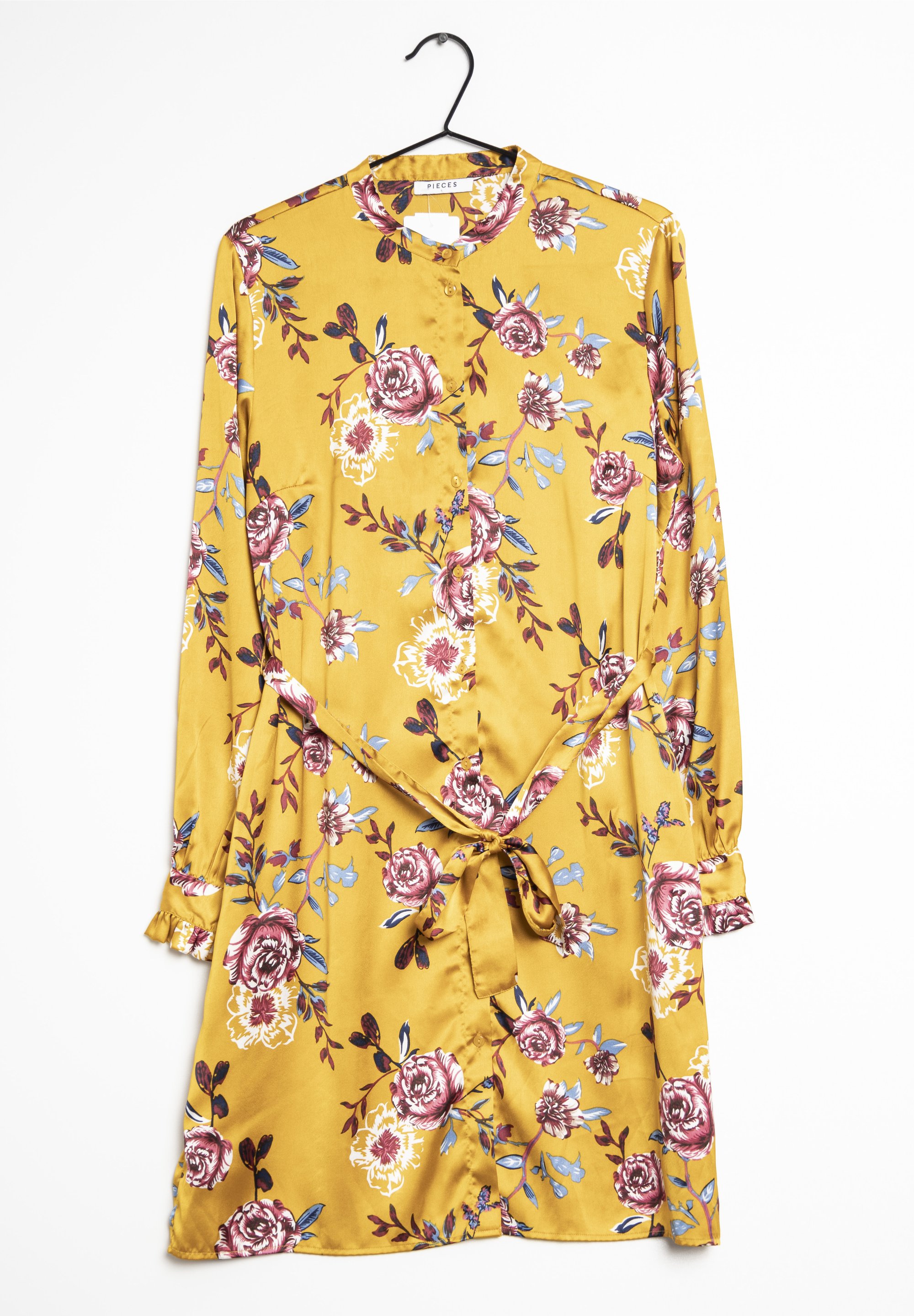 Pieces Shirt dress yellow (Pre-owned)