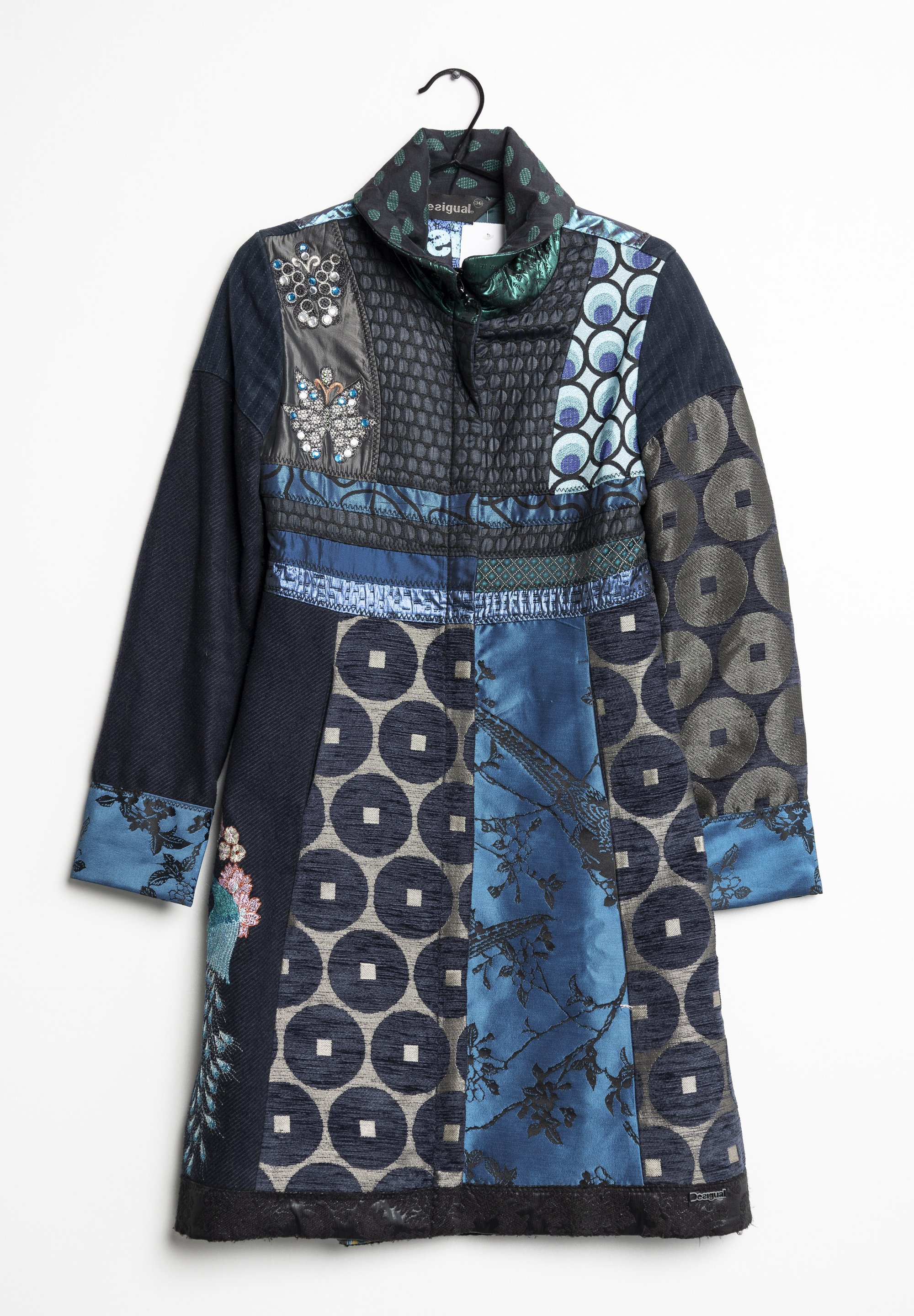 Desigual Klassischer Mantel blue/blau (Pre-owned)