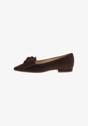 Xaver Luis, COCO - SPITZE BALLERINAS MIT SCHLEIFE - Ballerina shoes - marone