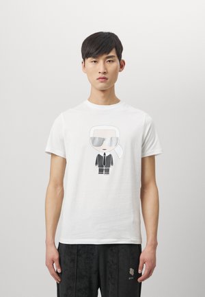CREW NECK - Print T-shirt - white