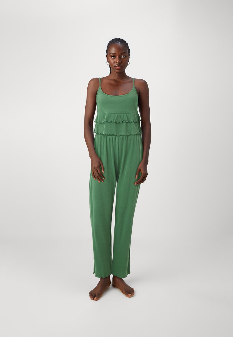 ONLY ONLWILMA CROP NIGHTWEAR - Komplet pidžame - dark ivy