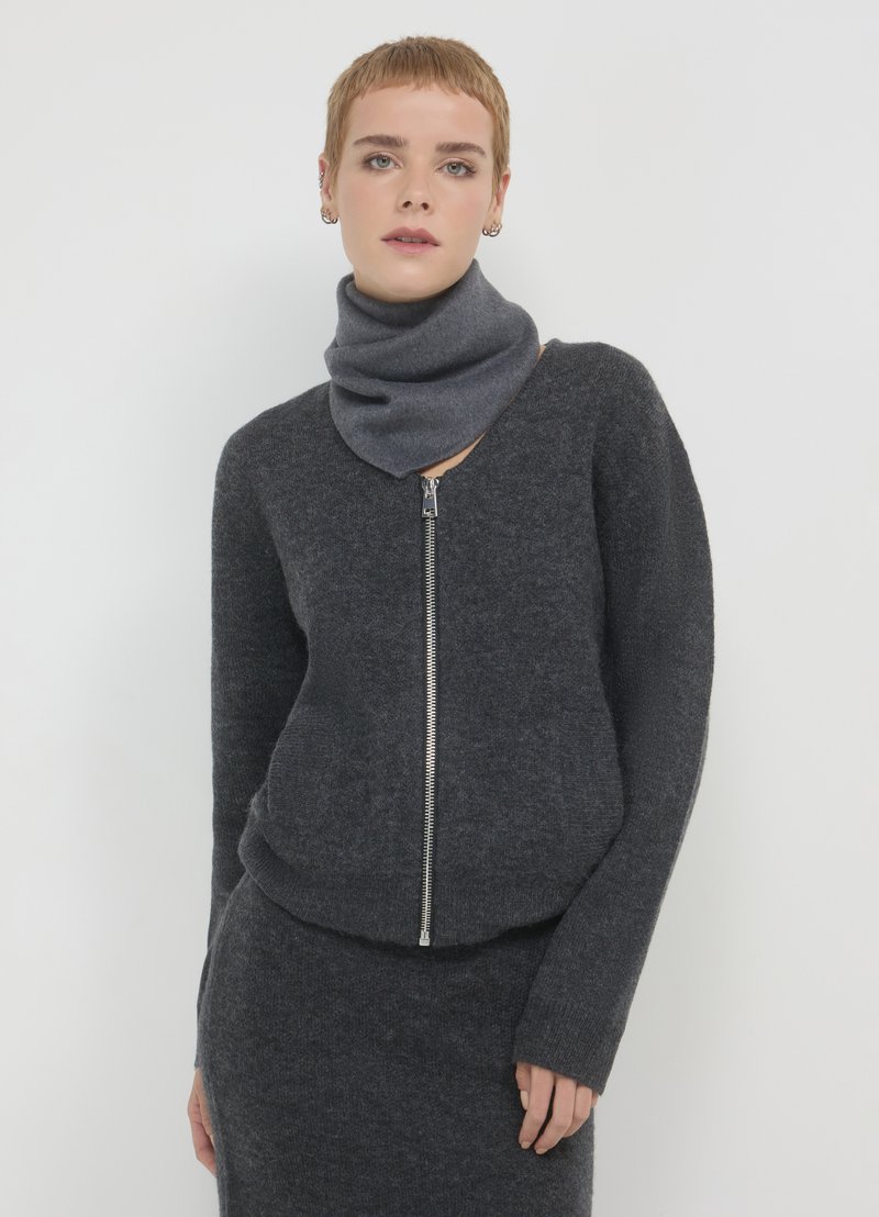 Calliope CON ZIP  - Cardigan - grigio
