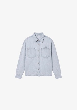 Project X Paris, SURCHEMISE EN DENIM À EMPIÈCEMENTS POLARIS - Giacca di jeans - bleu