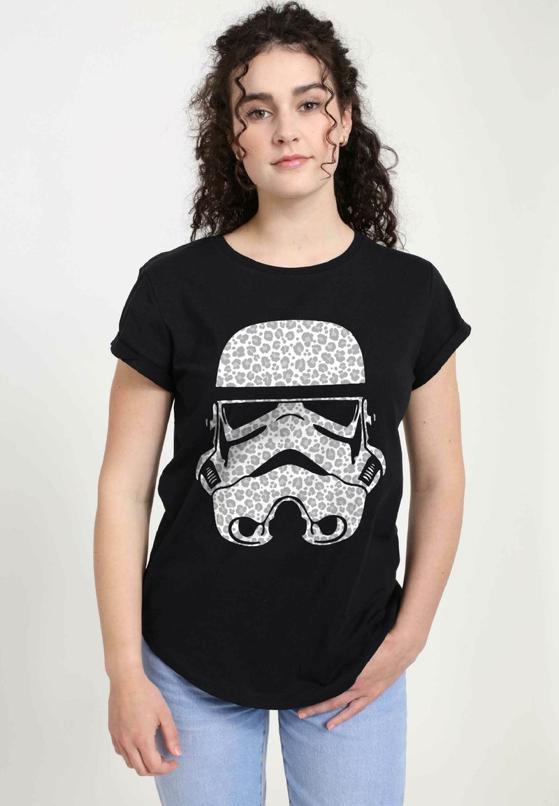 Star Wars STAR WARS: CLASSIC LEOPARD TROOPER - Triko s potiskem - black