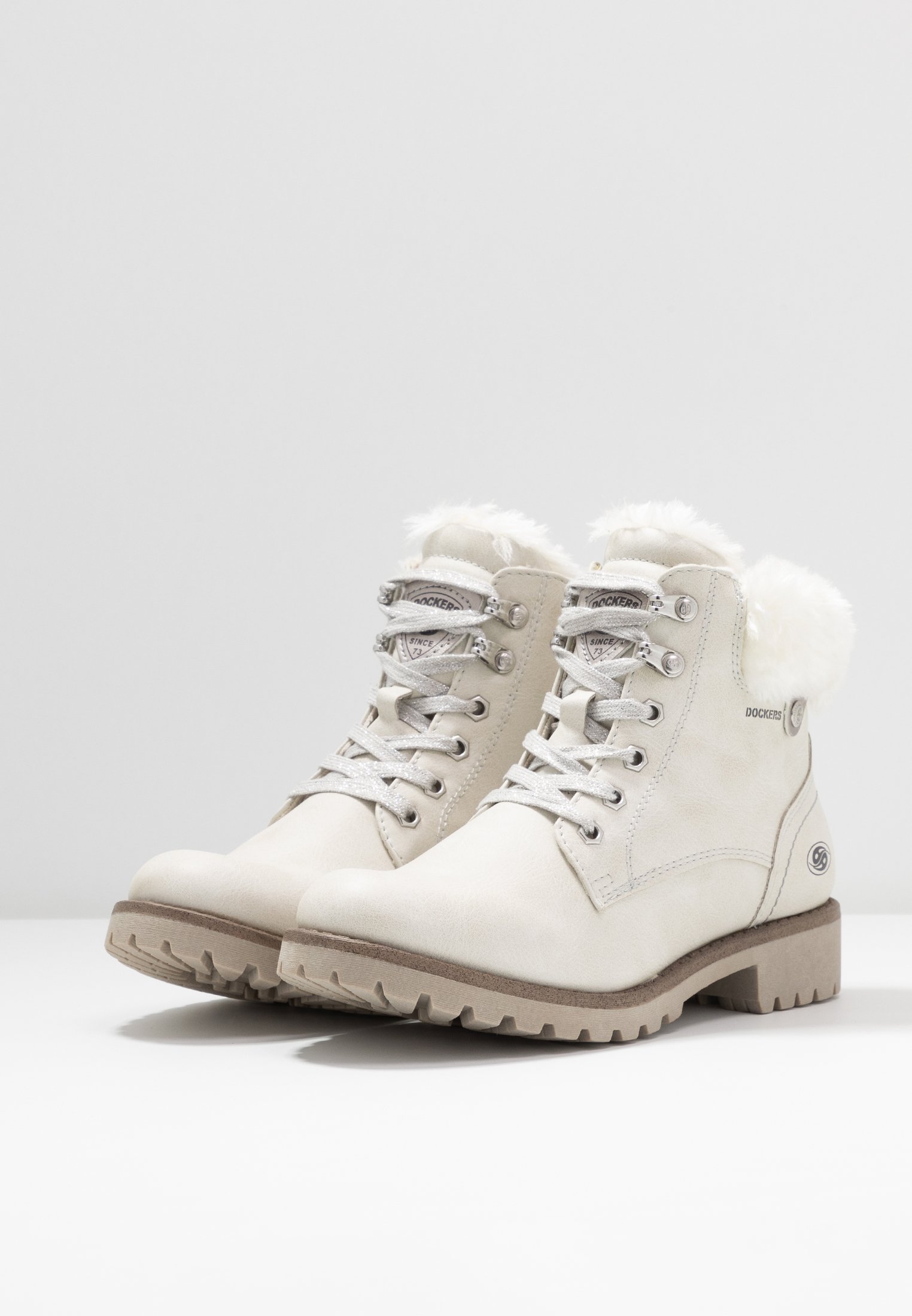 Dockers by Gerli Botines con cordones - ice/blanco - Zalando.es