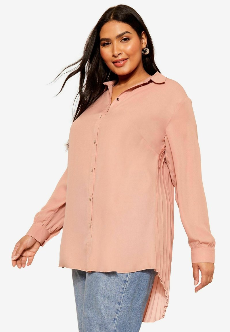 Friends Like These CURVES PLEATED BACK REGULAR FIT - Overhemdblouse - pink