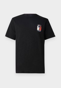 PALM TREE LABEL TEE - Print T-shirt - black