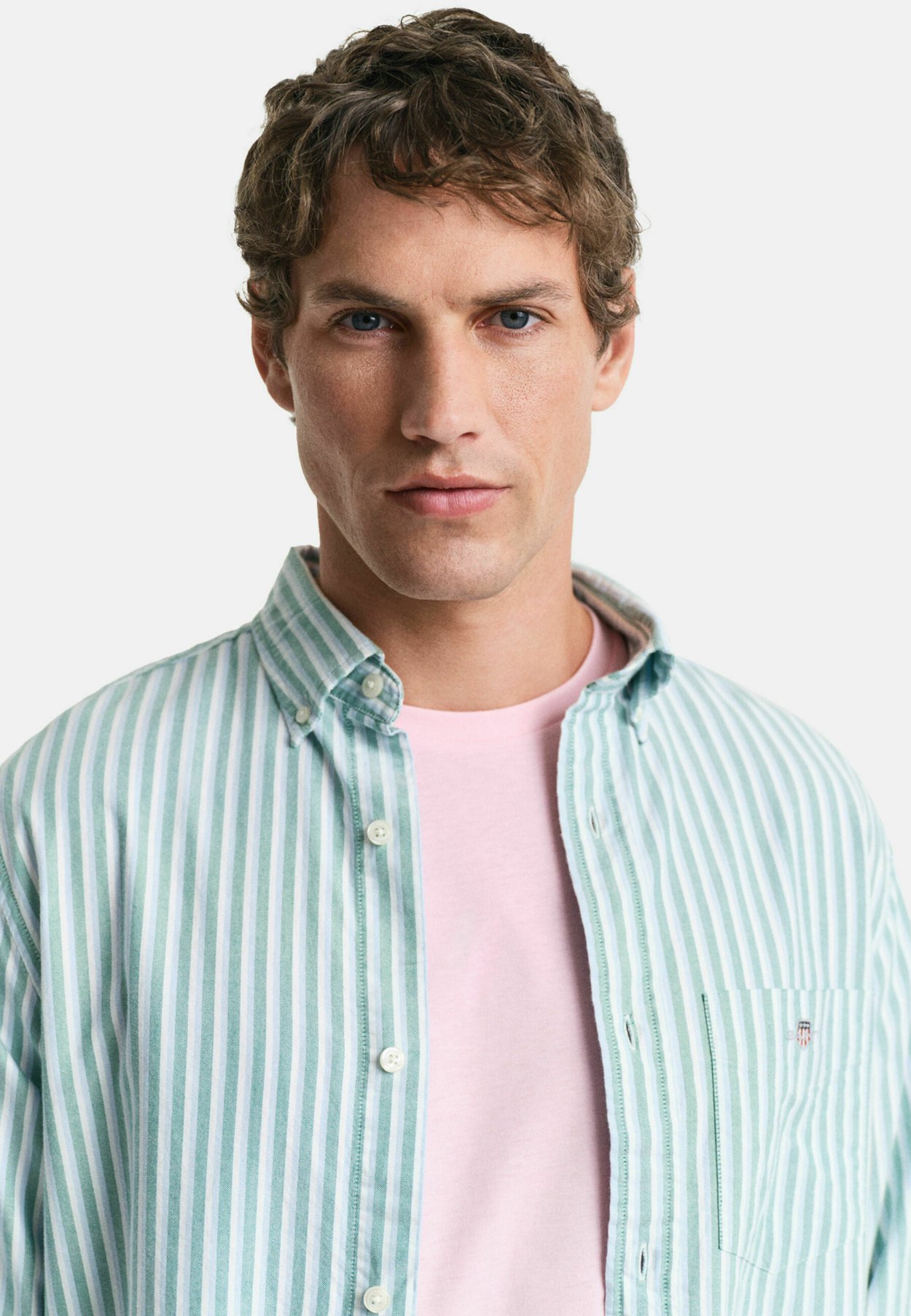 REGULAR FIT STRIPED OXFORD