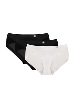 3-PACK - Slip - black black white