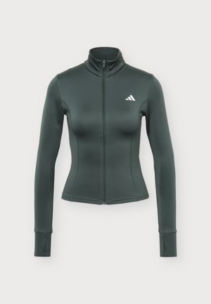 adidas Performance, WORKOUT ESSENTIALS ZIP THROUGH JACKET - Veste de survêtement - legend ivy
