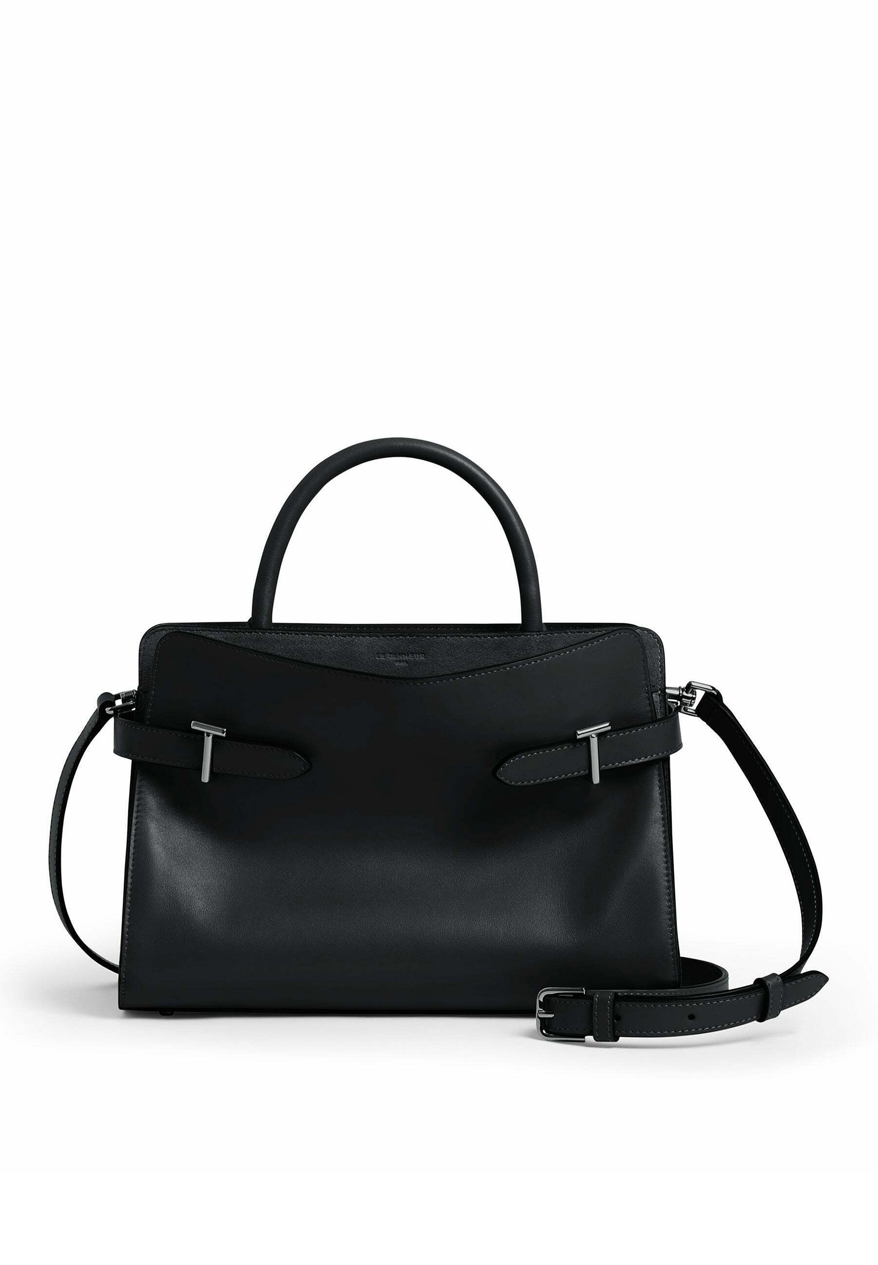 Le Tanneur Sac Bandoulière Petit Sac A Main Cuir Noir Le Tanneur