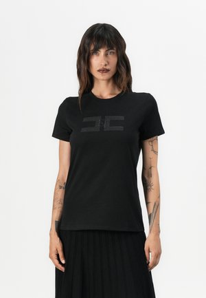 T-shirt con stampa - black