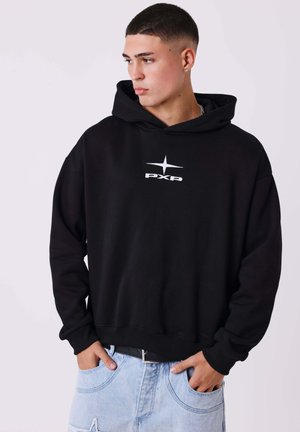 BOXY ESSENTIALS - Felpa con cappuccio - noir