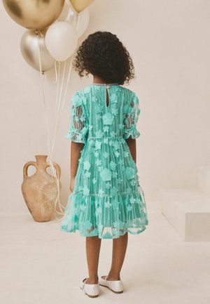 Next, REGULAR FIT -  FLOWER SEQUIN  - Vestido de cóctel - teal blue