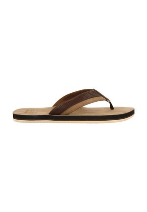 CON CORTE BICOLOR PARA BRENT - Sandalias de dedo - marron