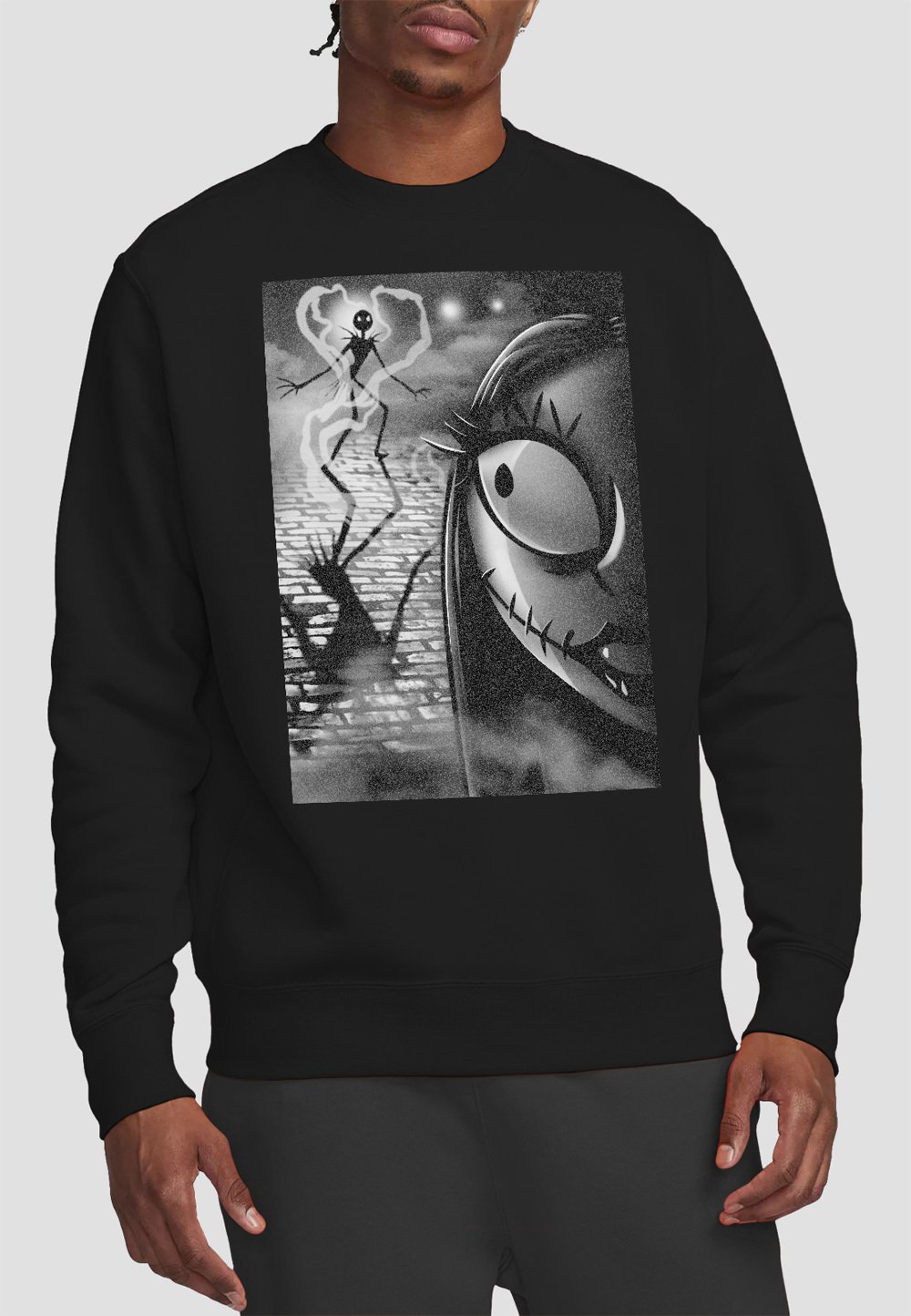Disney THE NIGHTMARE BEFORE CHRISTMAS SALLY CLOSE UP - Sweatshirt - black -  Zalando