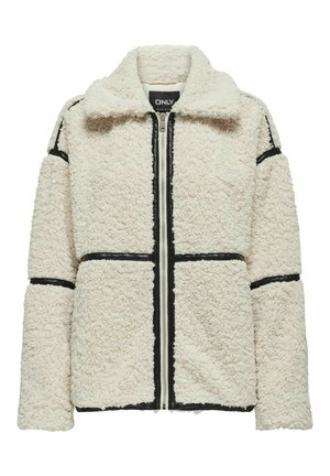 ONLY Fleece jacket - white sand