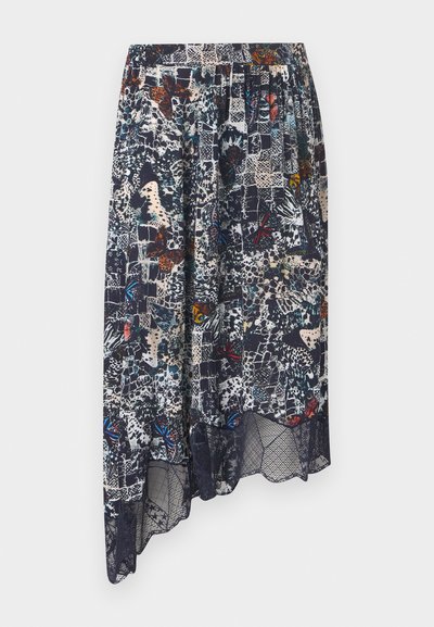 Zadig & Voltaire JOSLIN SOFT BUTTERFLIES - A-linjainen hame - encre