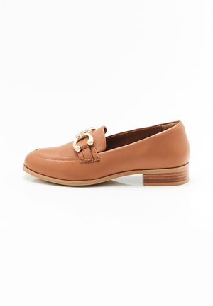 AVEC CHAÎNETTE - Chaussons - caramel