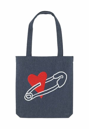 COEUR PINS PRINT - Cabas - blue