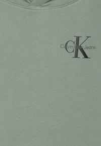 Calvin Klein Jeans SMALL MONOGRAM HOODIE UNISEX - Majica s kapuljačom - meteor green