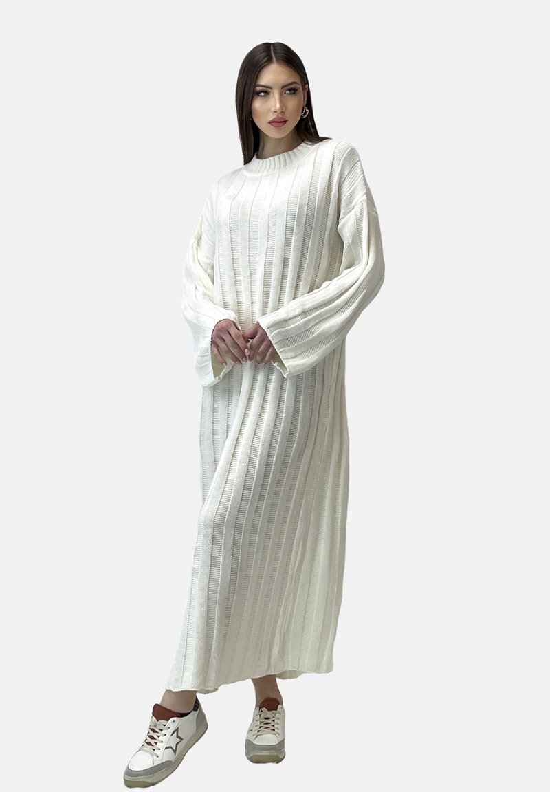 Elara Strickkleid - weiß