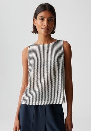 OPUS REGULAR FIT CROCHET - Top - coal blue