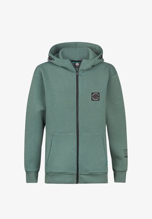 SISKIYOU - Bluză de molton cu fermoar - green smoke