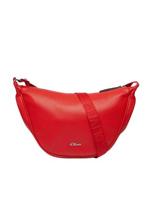 MIT LOGO AUF DEM LÄNGENVERSTELLBAREN SCHULTERGURT - Cross body bag - rot