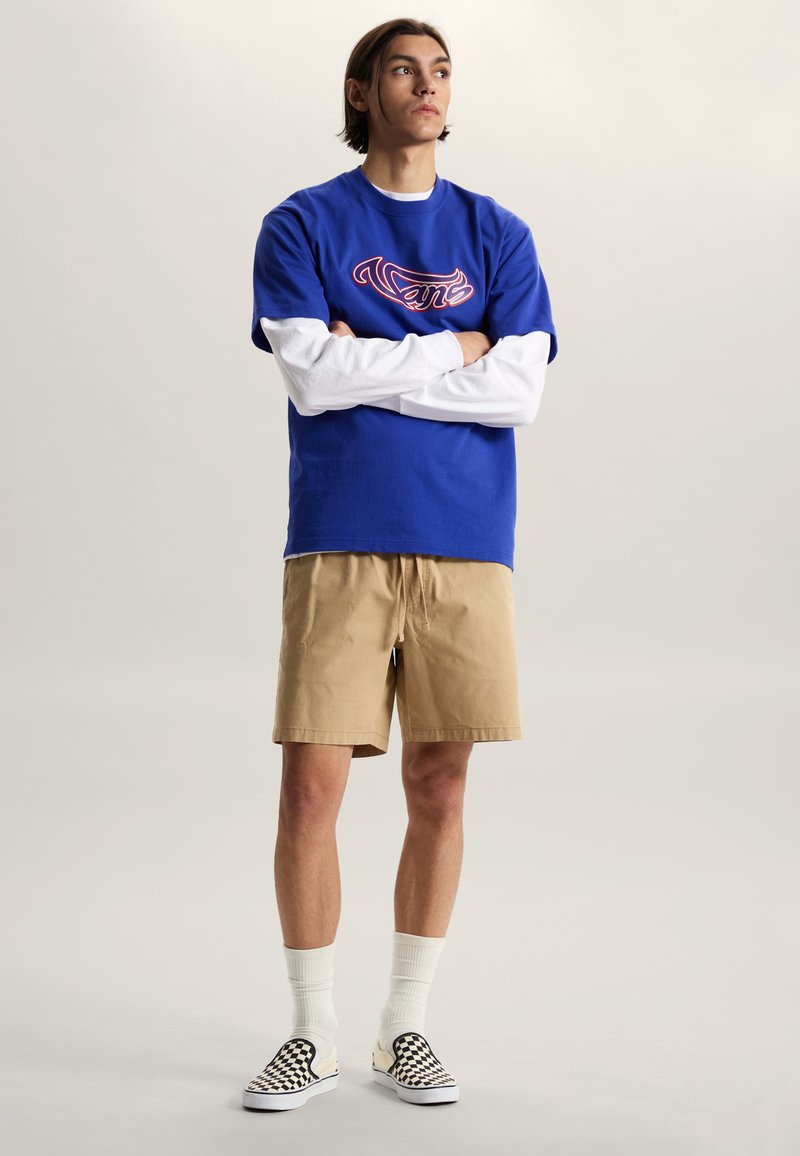 Vans WAVY SCRIPT - Triko s potiskem - medium blue
