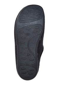 Rubber sole with a textured surface featuring circular patterns. Color is black with a label indicating "RUBBER SOLE" and size "42."