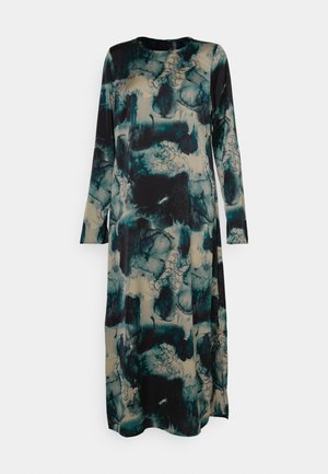 Pieces PCKATRINE O NECK MIDI DRESS - Day dress - irish cream/multi