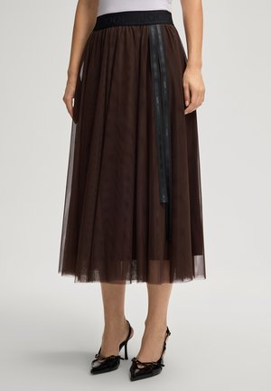 JOOP! FRIDI - A-vonalú szoknya - dark brown