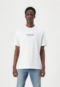 Replay - T-shirt con stampa - natural white Immagine in miniatura 1