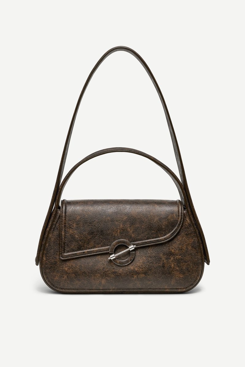 Samsøe Samsøe SAHERO GRAB BAG - Mala de mão - washed gunmetal/cinzento ...