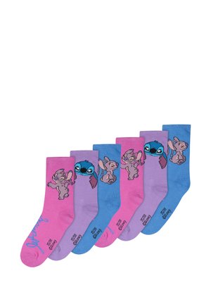 STITCH - PACK OF 6    - Socks - pink