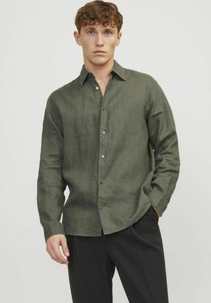 JPRCCLAWRENCE LINEN SHIRT - Skjorta - beetle