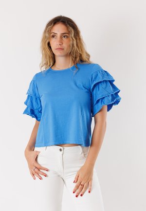 T-shirt con stampa - royal