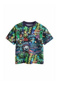 Non selezionato, purple all over print