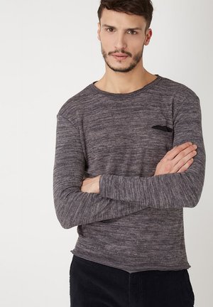 CON BOLSILLO SOFT - Camiseta de manga larga - gris