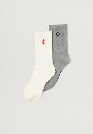 SAHANNE 2 PACK UNISEX  - Kojinės - cream/grey mel